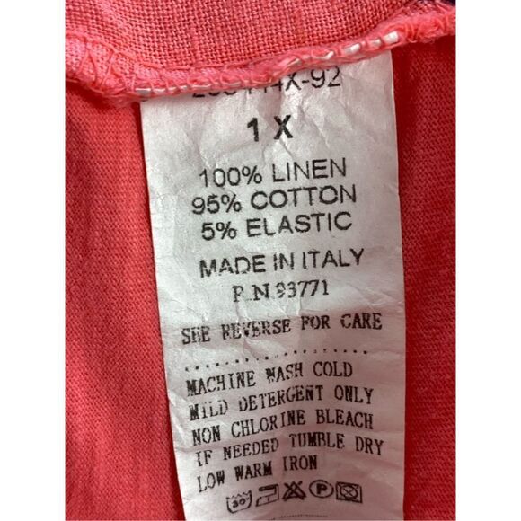 KAKTUS Women’s 1X Embroidered Coral Top - Picture 7 of 8